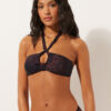 Strapless Bikini Top Dark Animalier Strapless Bikini Top Dark Animalier