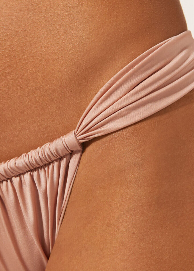 String Brazilian Swimsuit Bottom Shiny Satin String Brazilian Swimsuit Bottom Shiny Satin