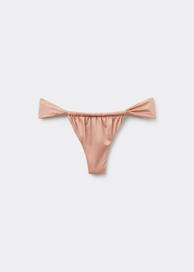 String Brazilian Swimsuit Bottom Shiny Satin String Brazilian Swimsuit Bottom Shiny Satin