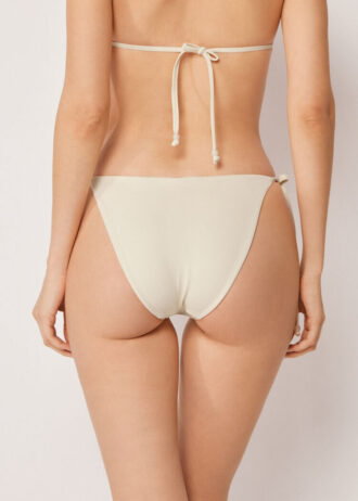 String Swimsuit Bottom Sequin Net