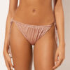 String Swimsuit Bottom Shiny Satin String Swimsuit Bottom Shiny Satin