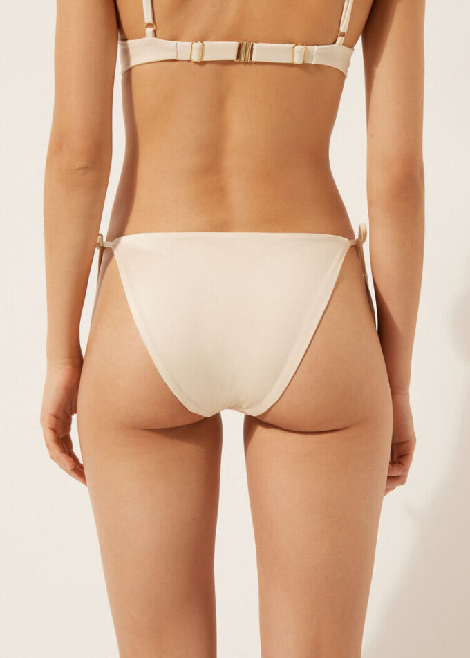 String Swimsuit Bottom Shiny Satin String Swimsuit Bottom Shiny Satin