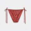 String Swimsuit Bottom Shiny Satin String Swimsuit Bottom Shiny Satin