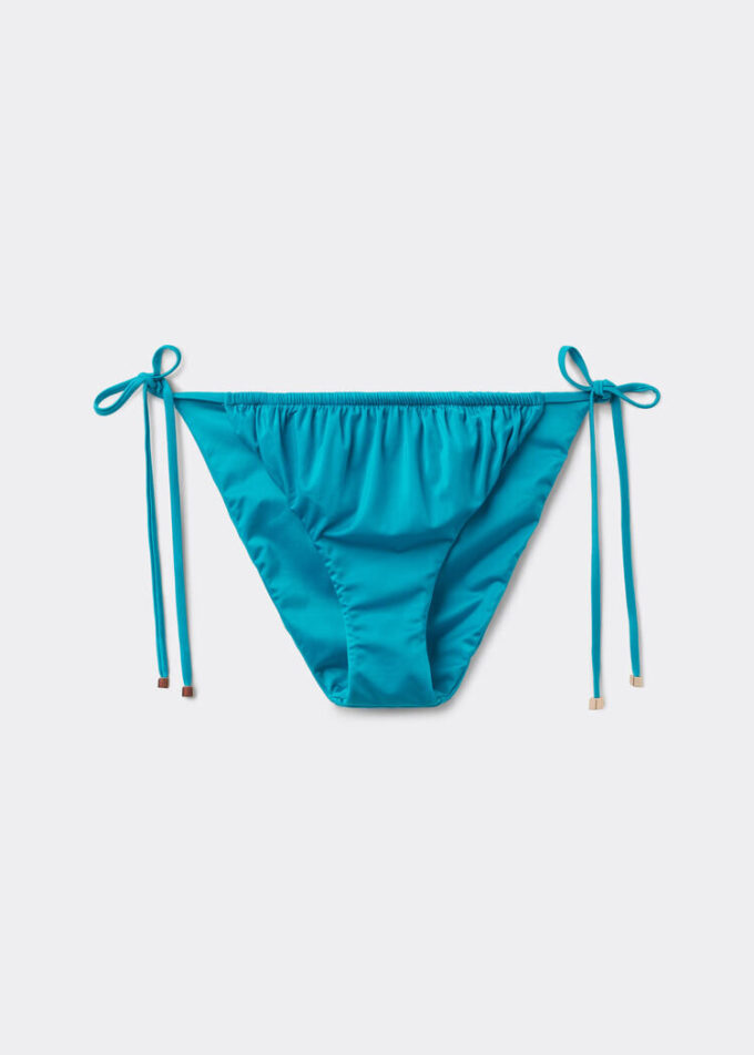String Swimsuit Bottom Shiny Satin String Swimsuit Bottom Shiny Satin