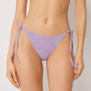 String Swimsuit Bottoms Crinkle Waves