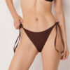 String Swimsuit Bottoms Crinkle Waves
