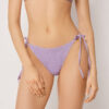 String Swimsuit Bottoms Crinkle Waves