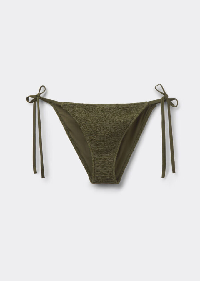 String Swimsuit Bottoms Crinkle Waves String Swimsuit Bottoms Crinkle Waves