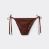 String Swimsuit Bottoms Crinkle Waves