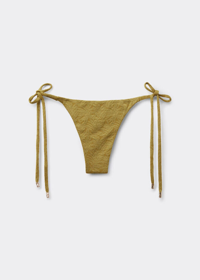 String Thong Swimsuit Bottom Wild Jungle