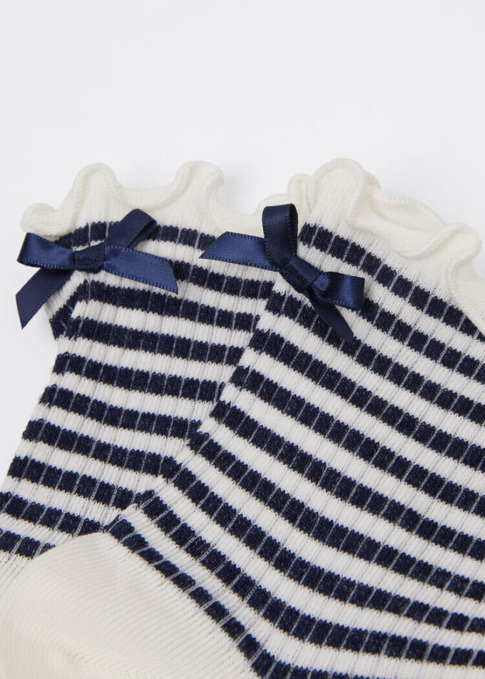 Stripe and Bow Socks Stripe and Bow Socks