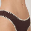 Swimsuit Bottom Bicolor Embroidery