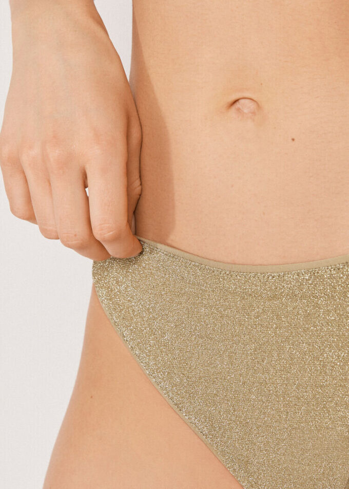 Swimsuit Bottom Metallic Glow