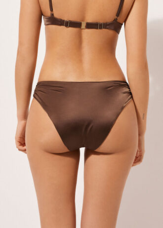 Swimsuit Bottoms Shiny Satin