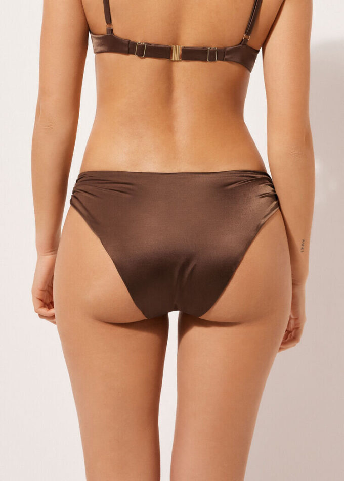 Swimsuit Bottoms Shiny Satin Swimsuit Bottoms Shiny Satin