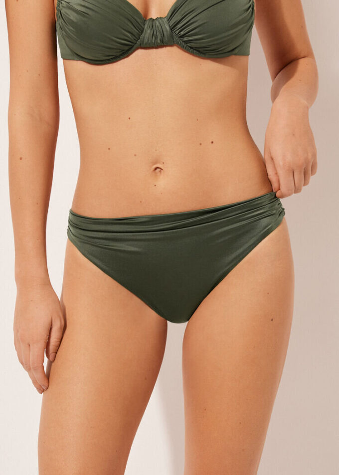 Swimsuit Bottoms Shiny Satin Swimsuit Bottoms Shiny Satin