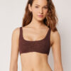 Tank-Style Swimsuit Top Crinkle Waves