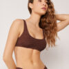 Tank-Style Swimsuit Top Crinkle Waves