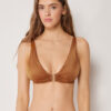 Tank Swimsuit Top Shiny Satin