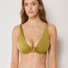 Tank Swimsuit Top Shiny Satin
