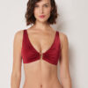 Tank Swimsuit Top Shiny Satin