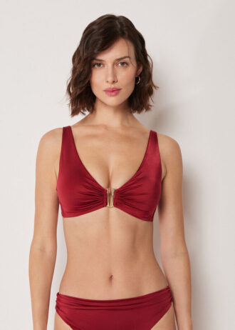 Tank Swimsuit Top Shiny Satin