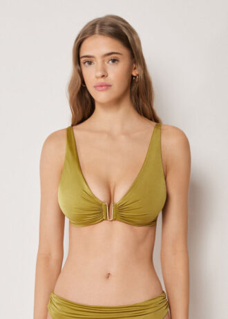 Tank Swimsuit Top Shiny Satin