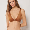 Tank Swimsuit Top Shiny Satin