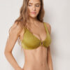 Tank Swimsuit Top Shiny Satin