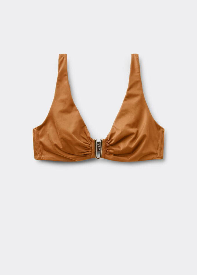 Tank Swimsuit Top Shiny Satin