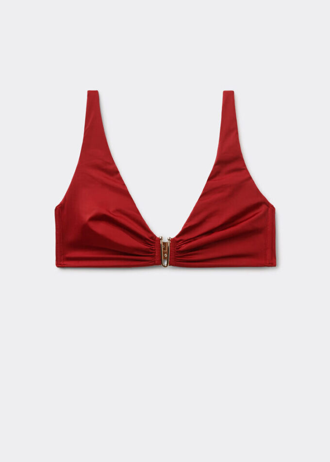 Tank Swimsuit Top Shiny Satin