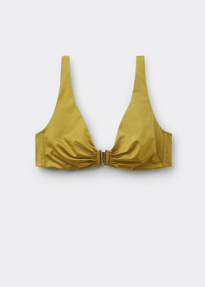 Tank Swimsuit Top Shiny Satin