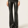 Thermal Flared Pants with Coated Effect Thermal Flared Pants with Coated Effect