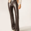 Thermal Flared Pants with Coated Effect Thermal Flared Pants with Coated Effect