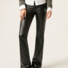 Thermal Flared Pants with Coated Effect Thermal Flared Pants with Coated Effect