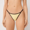 Thong Swimsuit Bottom Bicolor Piping