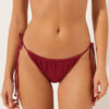 Thong Swimsuit Bottoms Shiny Satin Thong Swimsuit Bottoms Shiny Satin