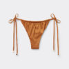Thong Swimsuit Bottoms Shiny Satin Thong Swimsuit Bottoms Shiny Satin
