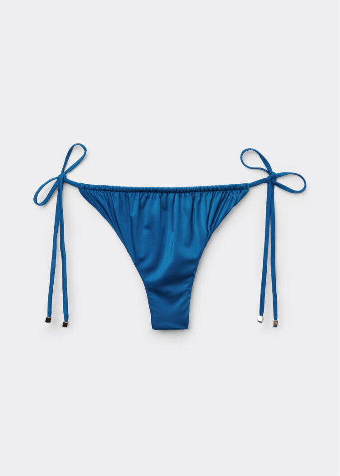Thong Swimsuit Bottoms Shiny Satin Thong Swimsuit Bottoms Shiny Satin