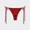 Thong Swimsuit Bottoms Shiny Satin Thong Swimsuit Bottoms Shiny Satin