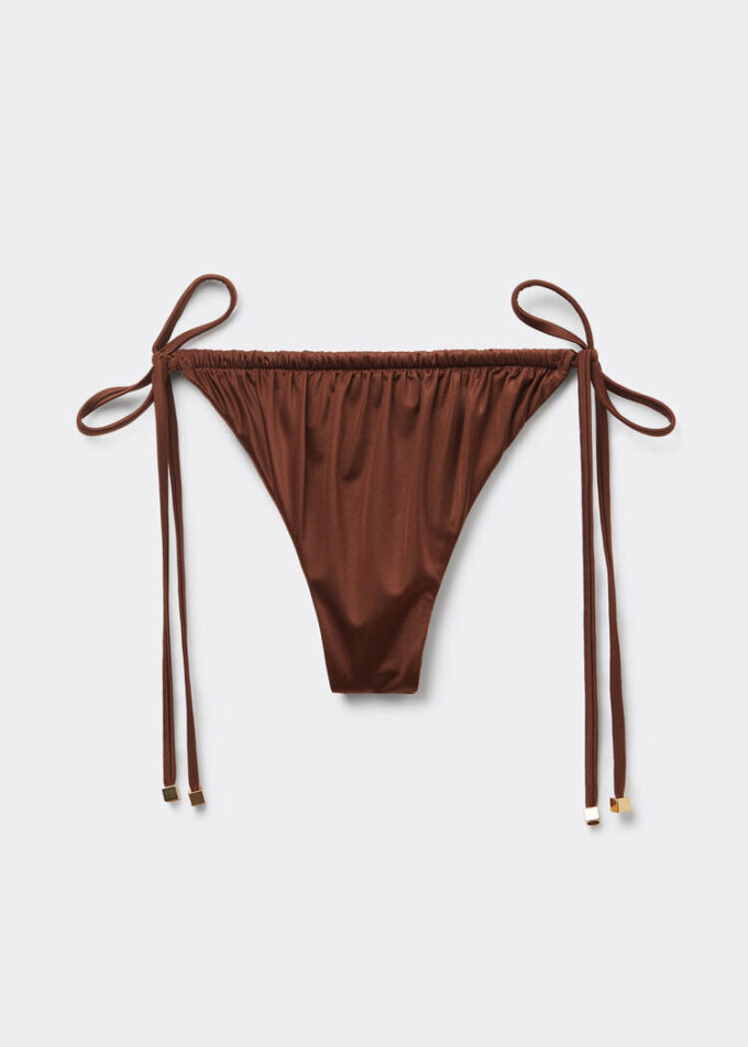 Thong Swimsuit Bottoms Shiny Satin Thong Swimsuit Bottoms Shiny Satin