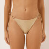 Tied Brazilian Swimsuit Bottoms Gold Waves Tied Brazilian Swimsuit Bottoms Gold Waves