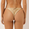 Tied Brazilian Swimsuit Bottoms Gold Waves Tied Brazilian Swimsuit Bottoms Gold Waves