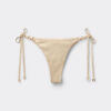 Tied Brazilian Swimsuit Bottoms Gold Waves Tied Brazilian Swimsuit Bottoms Gold Waves