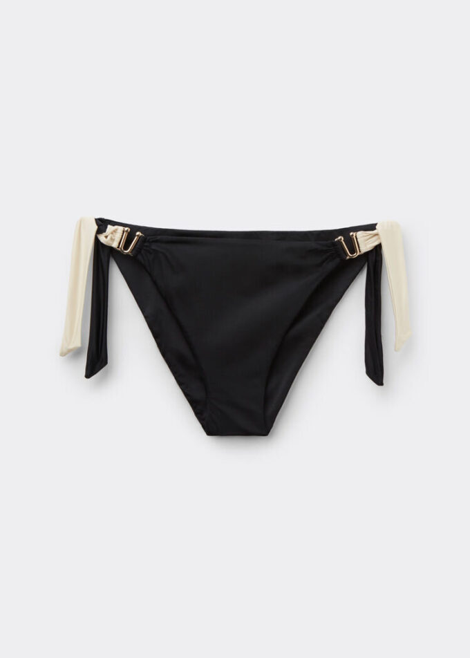 Tied Swimsuit Bottom Elegant Bicolor Tied Swimsuit Bottom Elegant Bicolor