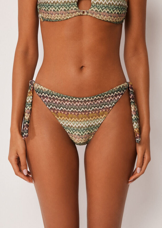Tied Swimsuit Bottom Elegant Ethnic Tied Swimsuit Bottom Elegant Ethnic