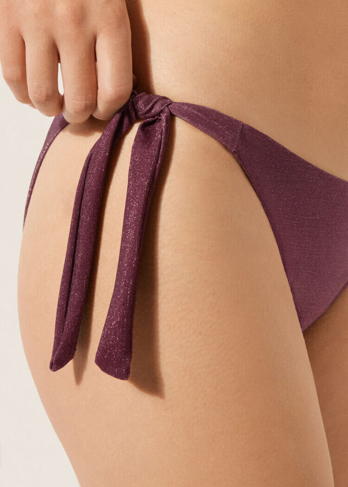 Tied Swimsuit Bottom Golden Glow Tied Swimsuit Bottom Golden Glow