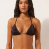 Triangle Bikini Top Dark Animalier