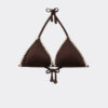 Triangle Swimsuit Top Bicolor Embroidery Triangle Swimsuit Top Bicolor Embroidery