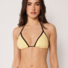 Triangle Swimsuit Top Bicolor Piping Triangle Swimsuit Top Bicolor Piping